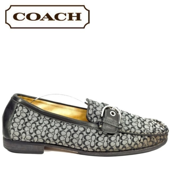 Coach Shoes - Coach Italy Monogram Flats w/ Buckle Sz 10B